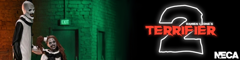 テリファー 終わらない惨劇 Terrifier 2/ アート・ザ・クラウン＆リトル・ペイル・ガール アルティメット 7インチ アクションフィギュア 2PK